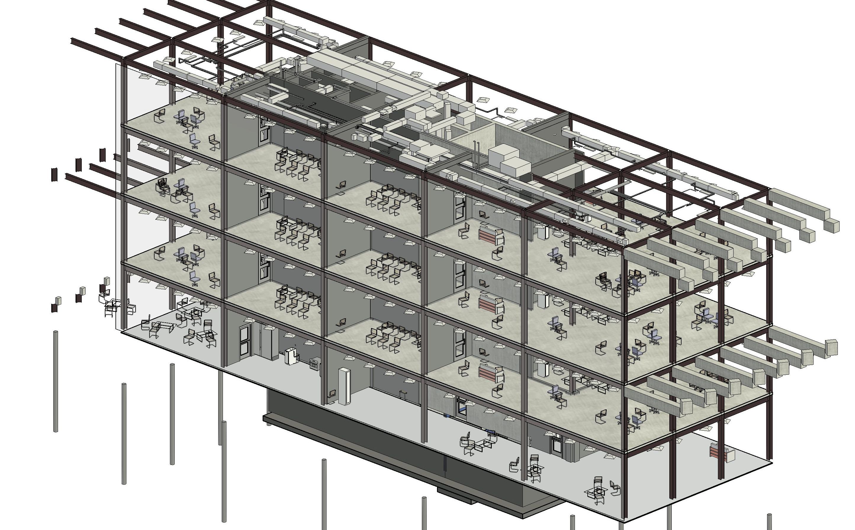 Revit model — office building